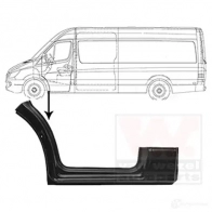 Порог VAN WEZEL 3077157 5410909635916 DH60 GG Mercedes Sprinter (906) 2 Автобус 2.1 (5T) 513 CDI (9053. 9055. 9057) 129 л.с. 2006 – 2024