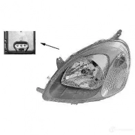 Фара VAN WEZEL Toyota Yaris (XP10) 1 Хэтчбек 1.5 (NCP13) 150 л.с. 2000 – 2005 NN1SP9 5090311 1 5430961V