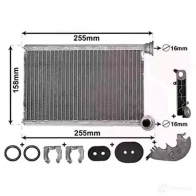 Радиатор печки, теплообменник VAN WEZEL 5410909511272 M5BD 8 43006551 Renault Megane (LM) 2 Седан