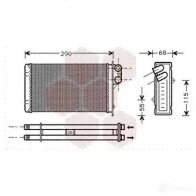 Радиатор печки, теплообменник VAN WEZEL 474700 CW9IA 40006172 604 06172