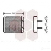 Радиатор печки, теплообменник VAN WEZEL XOA8HQ 6083600 8 Kia Carnival 83006008