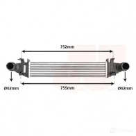 Интеркулер VAN WEZEL RP4LW Mercedes C-Class (W204) 3 Седан 30004557 6030455 7