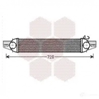 Интеркулер VAN WEZEL 4V412I Peugeot Bipper Tepee 1 (AA) Универсал 1.4 HDi 68 л.с. 2008 – наст. время 17004388 601 74388