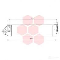 Интеркулер VAN WEZEL 60434 482 QKNXT Renault Megane (KM) 2 Универсал 1.9 dCi 115 л.с. 2005 – 2009 43004482