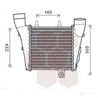 Интеркулер VAN WEZEL R3237M 03004320 Audi A8 (D4) 3 Седан 4.2 Tdi Quattro 351 л.с. 2009 – 2014 600343 20