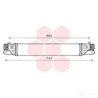 Интеркулер VAN WEZEL ZJIG5 6001 4128 455540 01004128