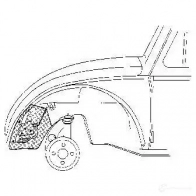 Кронштейн крепления бампера VAN WEZEL 580174 CWM84U 401 492 1423217324