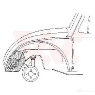 Кронштейн крепления бампера VAN WEZEL 40 1192 481825 580164 LQEZ115