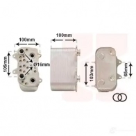 Масляный радиатор АКПП VAN WEZEL BQ K29 1437883192 74013702 - Изображение 2
