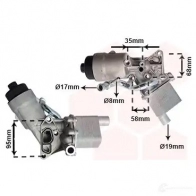 Масляный радиатор двигателя VAN WEZEL 37013718 98H 2R Opel Astra (J) 4 Седан 1.4 LPG (69) 140 л.с. 2014 – наст. время