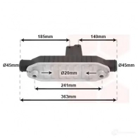 Масляный радиатор двигателя VAN WEZEL Peugeot 406 1 (8B, E, C) 1995 – 2005 T0CO61 604032 83 40003283
