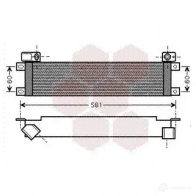 Масляный радиатор двигателя VAN WEZEL 43003289 Renault Laguna 1 (B56, K56) 1994 – 2001 604332 89 YWHMIY