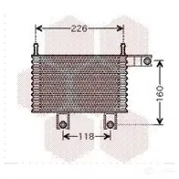 Масляный радиатор двигателя VAN WEZEL Hyundai Trajet B5JVQ0 82003153 608231 53