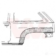 Боковина VAN WEZEL 3 22032 V4DQ8G Opel Corsa (B) 2 Хэтчбек 1.2 i 16V (F08) 65 л.с. 1998 – 2000 3776146