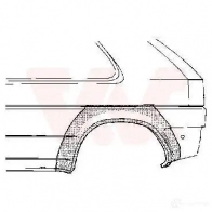 Боковина VAN WEZEL Opel Astra (F) 1 Хэтчбек 1.4 i 16V (F08) 90 л.с. 1996 – 1998 3 18031 3734145 D7TS5PN