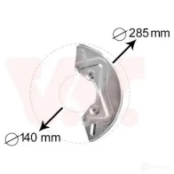 Кожух, щиток тормозного диска VAN WEZEL 5826371 482442 44337 7 J7K3TP - Изображение 2