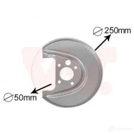Кожух, щиток тормозного диска VAN WEZEL 45338 0 484018 5NTBRE 5888374 - Изображение 2