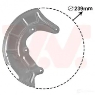 Кожух, щиток тормозного диска VAN WEZEL YR9 7198 5410909671815 Audi A2 (8Z) 1 2000 – 2005 5817372