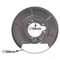 Кожух, щиток тормозного диска VAN WEZEL 5410909651565 0620374 Bmw 3 (E36) 3 Хэтчбек KXJ0 TP