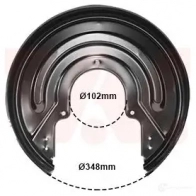 Кожух, щиток тормозного диска VAN WEZEL 1437863617 5874374 LARF O