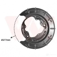 Кожух, щиток тормозного диска VAN WEZEL 8207373 TM I63VT 5410909671990 1424696699 - Изображение 2