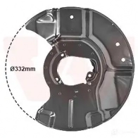 Кожух, щиток тормозного диска VAN WEZEL 72 R7AU 1437863398 0635372