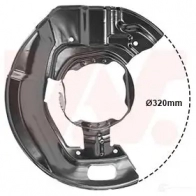 Кожух, щиток тормозного диска VAN WEZEL 0639375 5 FLFT5 Bmw 5