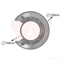 Кожух, щиток тормозного диска VAN WEZEL 478220 NUDP TR2 4730373 5410909610807 - Изображение 2