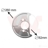Кожух, щиток тормозного диска VAN WEZEL IK5WO8L 4163 77 5870371 483479 - Изображение 4