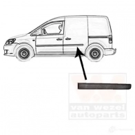 Накладка молдинг двери VAN WEZEL 5867405 Volkswagen Caddy (2KA, 2KH, 2CA, 2CH) 3 Фургон 1.9 TDI 4motion 105 л.с. 2008 – 2010 5410909554163 IQNT LM