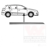 Накладка молдинг двери VAN WEZEL 3745424 Opel Astra (H) 3 Хэтчбек 1.7 CDTI (L48) 125 л.с. 2007 – 2014 C IZWFL0 5410909510206