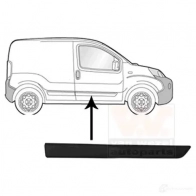 Накладка молдинг двери VAN WEZEL W7GVY 7 5410909552763 461466 0976428 - Изображение 2