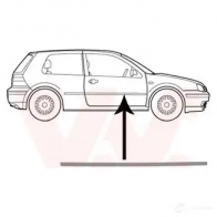 Накладка молдинг двери VAN WEZEL 5410909510442 Q 9EAPLC 484024 5888408 - Изображение 2