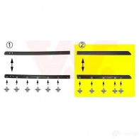 Накладка молдинг двери VAN WEZEL 477105 2O3KCW5 4338425 6 72713
