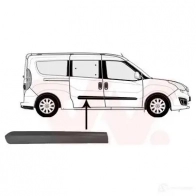 Накладка молдинг двери VAN WEZEL B D2YYD 3706428 1437885887