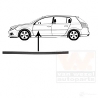 Накладка молдинг двери VAN WEZEL RPRVCG X Opel Vectra (C) 3 Универсал 2.8 V6 Turbo (F35) 280 л.с. 2006 – 2008 3768423 5410909553371