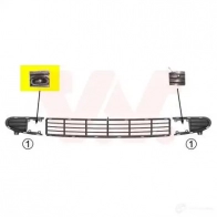 Решетка бампера VAN WEZEL U4F86F 44441 5 5878596 483675 - Изображение 2