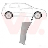 Крыло VAN WEZEL Volkswagen Golf 5 (1K1) Хэтчбек 2.0 TDI 16V 140 л.с. 2003 – 2008 5894156 5410909672805 T FWX6Q