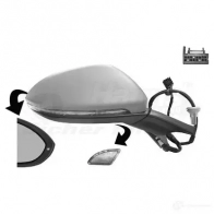 Зеркало боковое наружное VAN WEZEL 5766828 5410909589653 481309 FEFPG E - Изображение 2