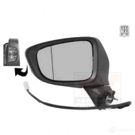 Зеркало боковое наружное VAN WEZEL GD HXJ35 5410909602031 2766807 468124 - Изображение 2