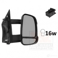 Зеркало боковое наружное VAN WEZEL 5410909456474 F3V HQ 463138 1651818 - Изображение 2