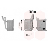 Масляный радиатор двигателя VAN WEZEL 03013717 W9K1 W5K Audi A6 (C6) 3 2004 – 2010