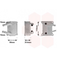 Масляный радиатор двигателя VAN WEZEL KP56 MGH 18013749 Ford Focus DM2 С Max Минивен 1.8 TDCi 115 л.с. 2005 – 2007