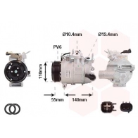 Компрессор кондиционера VAN WEZEL 1801K702 QJ W9OF Ford Focus 3 (CB8) Хэтчбек 1.5 TDCi ECOnetic 105 л.с. 2014 – 2024