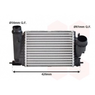 Интеркулер VAN WEZEL 43004680 Renault Grand Scenic 4 (R9) 2016 – 2020 HEXDZ H