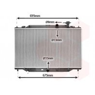Радиатор охлаждения двигателя VAN WEZEL S UT11 Mazda CX-5 (KF) 2 Кроссовер 2.2 D AWD 175 л.с. 2017 – 2024 27012711