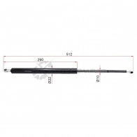 Амортизатор крышки багажника Toyota KLUGER/HIGHLANDER CU2 00-07 слева=справа HOSU OG4 CM 1440549655 HSGS0002