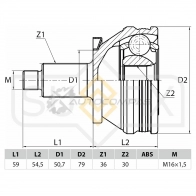 ШРУС наружный SUFIX 7Z6G MX ST-1004 1440876915 - Изображение 2