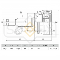 ШРУС наружный SUFIX 6QG 95QC ST-1042 1440877312 - Изображение 2