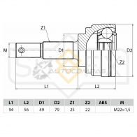 ШРУС наружный SUFIX ST-1050 1440876937 LRJ NZ - Изображение 2